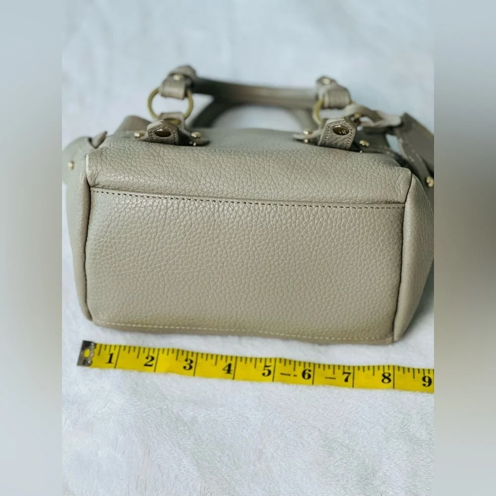 Samantha Thavasa Taupe Mini Satchel Handbag